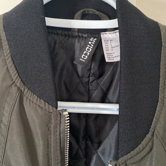 H&M long bomber jacket size 32 - Picture 5 of 5